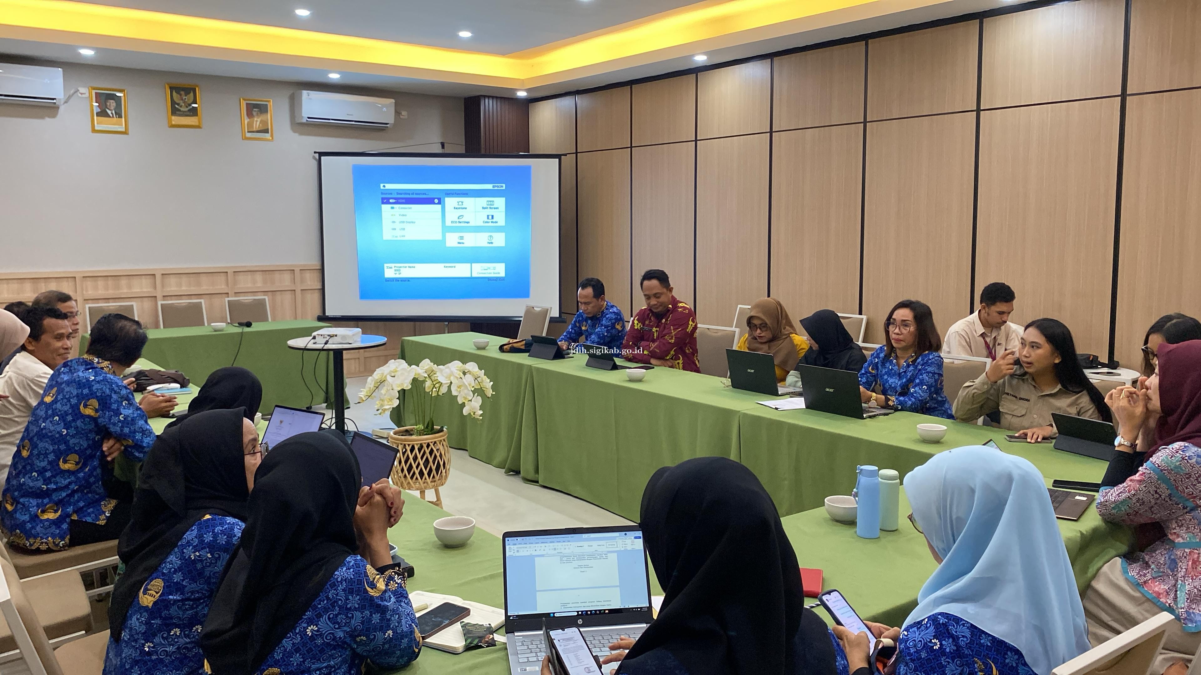  Rapat Penyusunan Draft Rancangan Peraturan Bupati Sigi